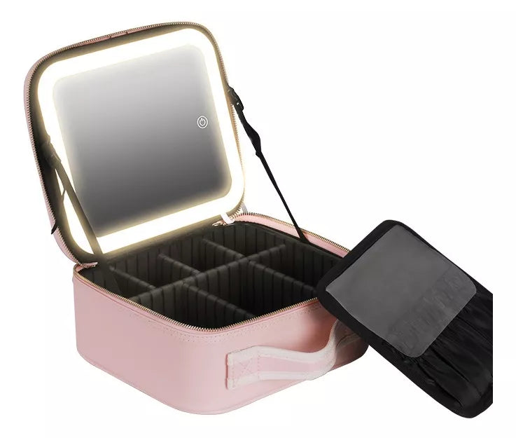 Organizador de Maquillaje Con Espejo LED