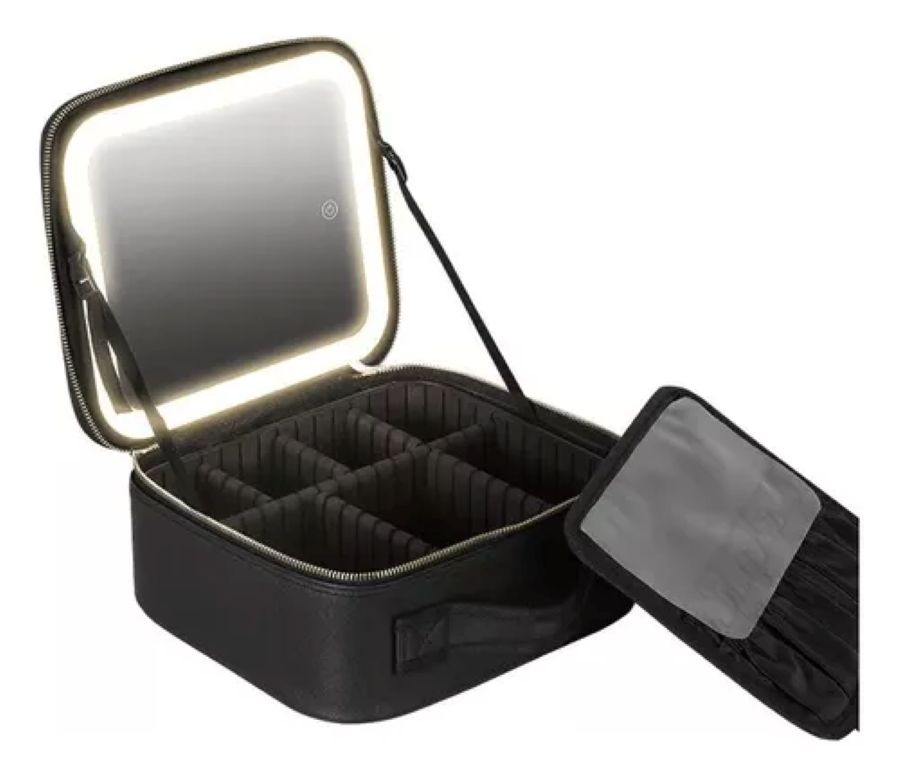 Organizador de Maquillaje Con Espejo LED